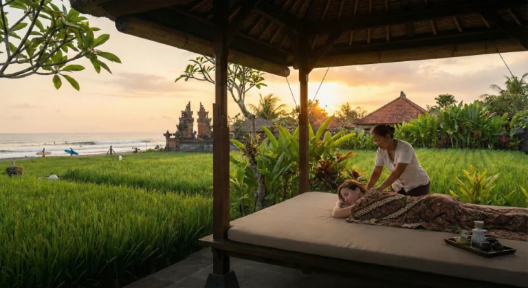 Recovery after surfing in Canggu