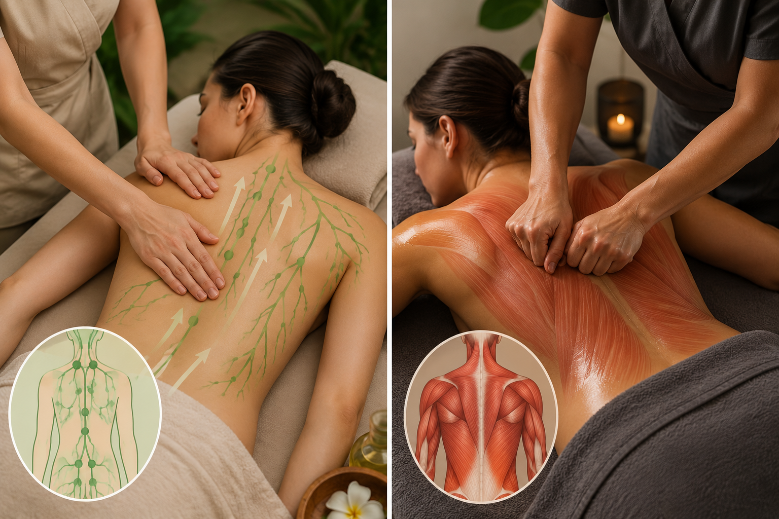 lymphatic massage vs traditional massage Umalas